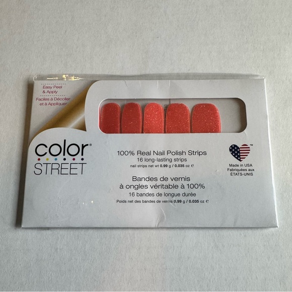*Retired* Color Street: You’re Corally Invited | Orange Coral Glitter Summer - Picture 3 of 16